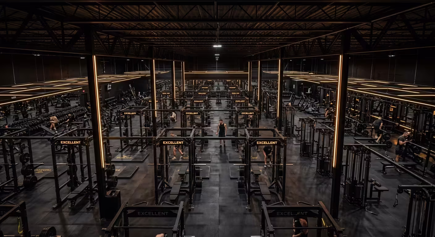 Commercial gym facility equipped by our team